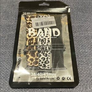 Leopard Print Apple Watch Band Set